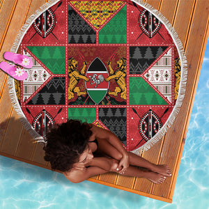 Kenya Christmas Beach Blanket Patchwork Style