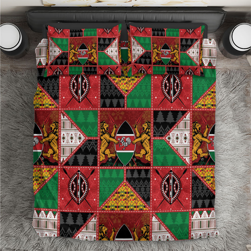 Kenya Christmas Bedding Set Patchwork Style