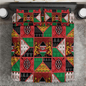 Kenya Christmas Bedding Set Patchwork Style