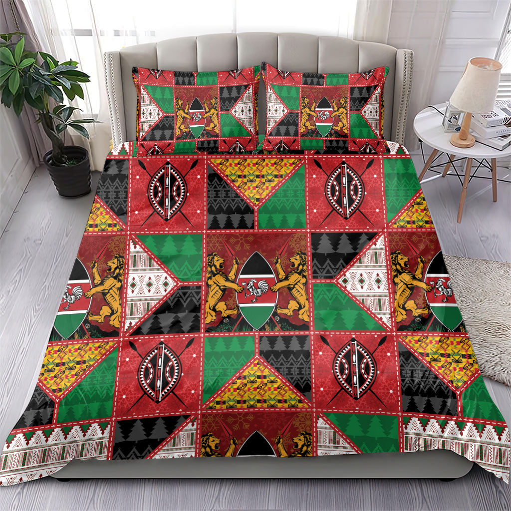 Kenya Christmas Bedding Set Patchwork Style