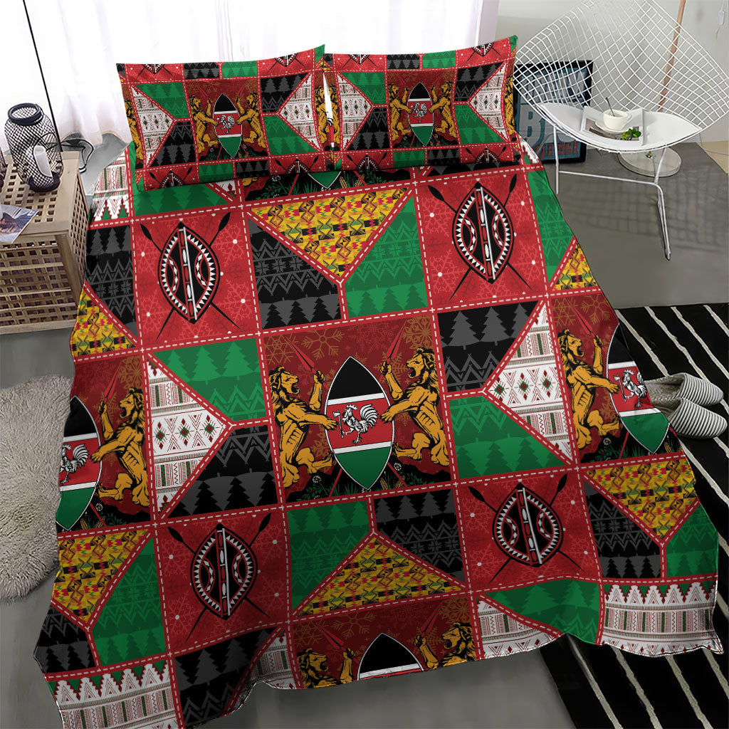 Kenya Christmas Bedding Set Patchwork Style