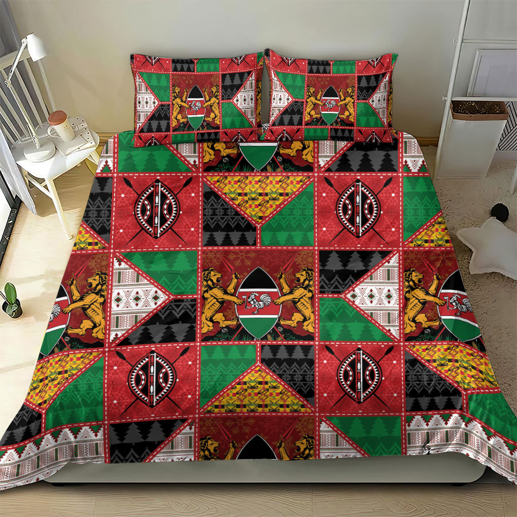 Kenya Christmas Bedding Set Patchwork Style