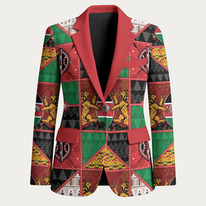 Kenya Christmas Blazer Patchwork Style
