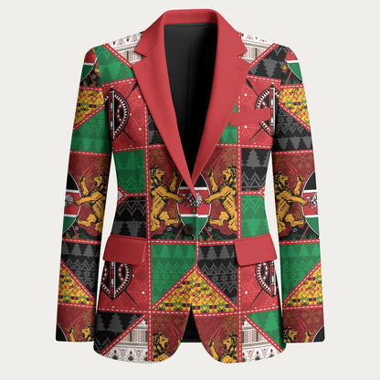 Kenya Christmas Blazer Patchwork Style