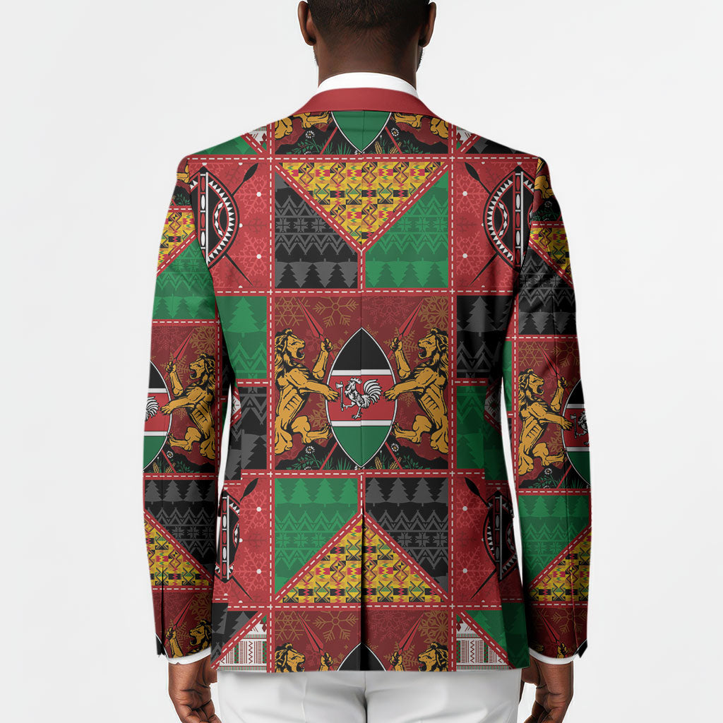 Kenya Christmas Blazer Patchwork Style