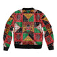 Kenya Christmas Bomber Jacket Patchwork Style
