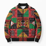 Kenya Christmas Bomber Puffer Jacket Patchwork Style