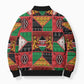 Kenya Christmas Bomber Puffer Jacket Patchwork Style