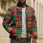 Kenya Christmas Bomber Puffer Jacket Patchwork Style