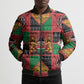 Kenya Christmas Bomber Puffer Jacket Patchwork Style