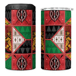 Kenya Christmas 4 in 1 Can Cooler Tumbler Patchwork Style