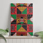 Kenya Christmas Canvas Wall Art Patchwork Style