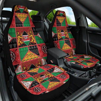 Kenya Christmas Car Seat Cover Patchwork Style