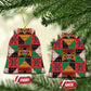 Kenya Christmas Ceramic Ornament Patchwork Style