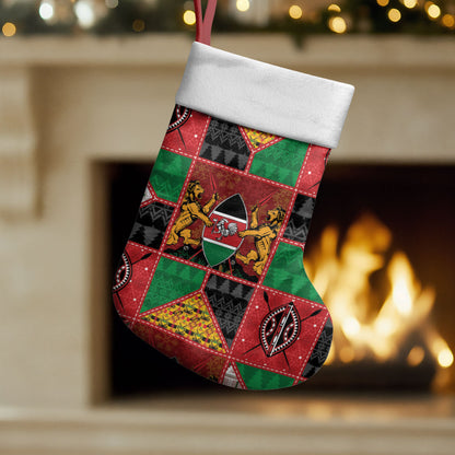 Kenya Christmas Stocking Patchwork Style