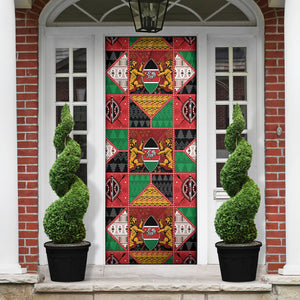 Kenya Christmas Door Cover Patchwork Style