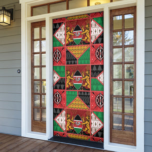 Kenya Christmas Door Cover Patchwork Style