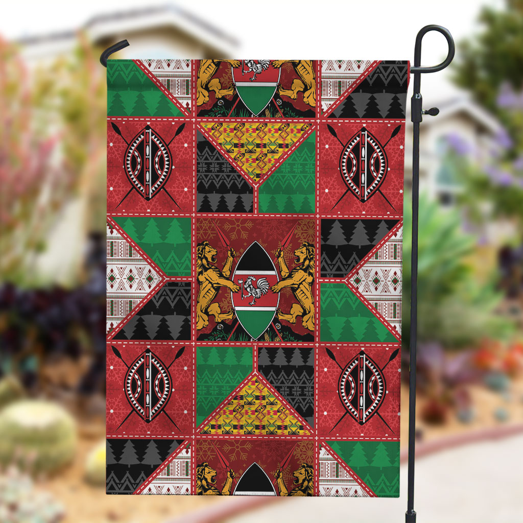 Kenya Christmas Garden Flag Patchwork Style