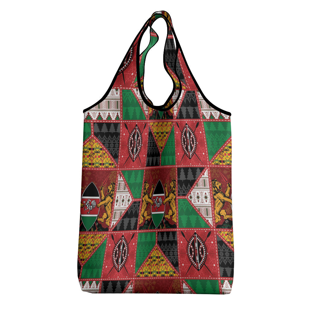 Kenya Christmas Grocery Bag Patchwork Style