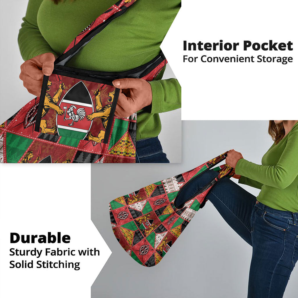 Kenya Christmas Grocery Bag Patchwork Style