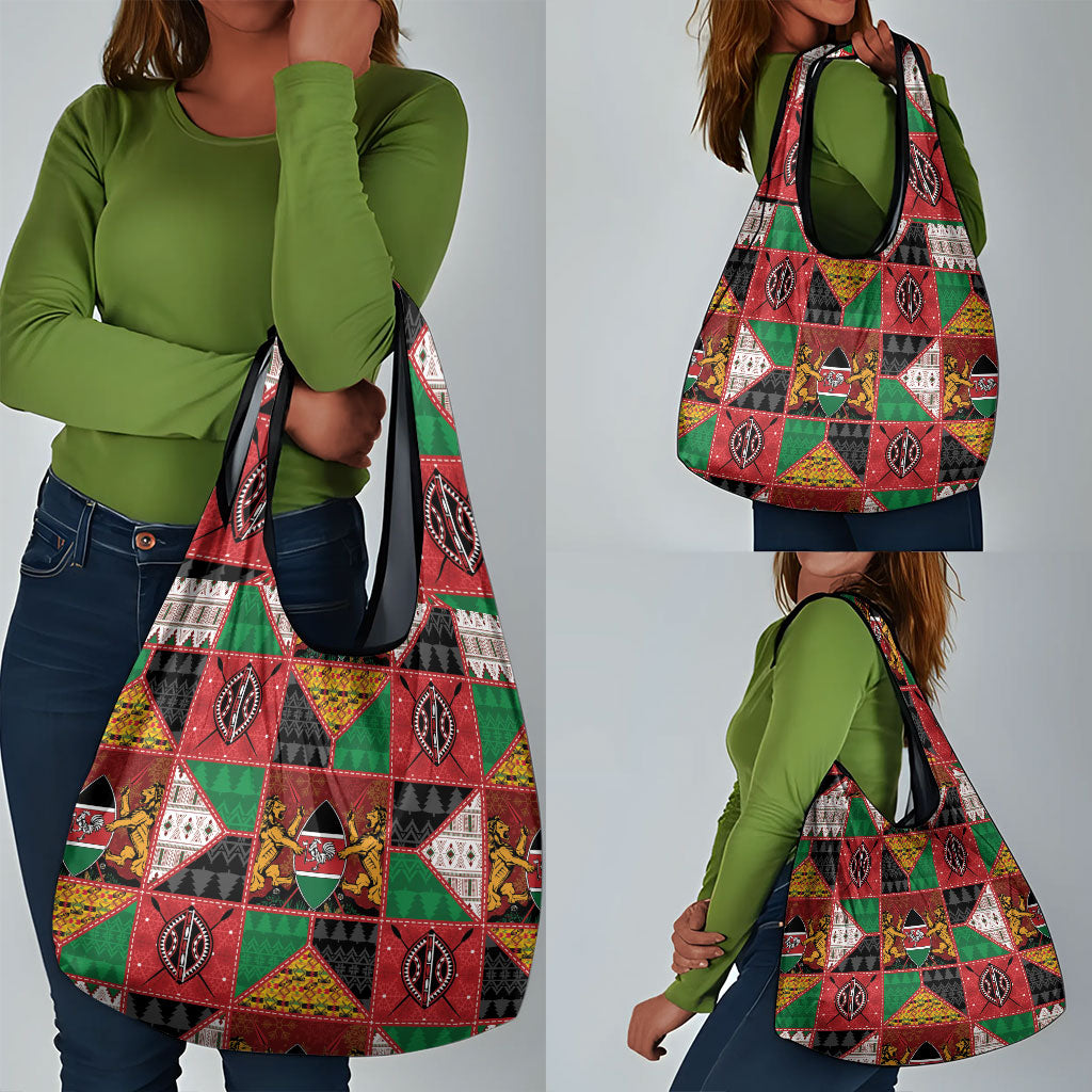 Kenya Christmas Grocery Bag Patchwork Style