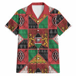 Kenya Christmas Hawaiian Shirt Patchwork Style