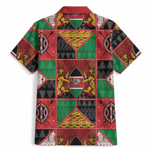 Kenya Christmas Hawaiian Shirt Patchwork Style