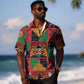 Kenya Christmas Hawaiian Shirt Patchwork Style