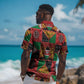 Kenya Christmas Hawaiian Shirt Patchwork Style