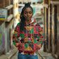 Kenya Christmas Hoodie Patchwork Style