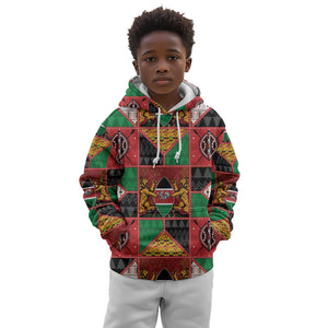Kenya Christmas Kid Hoodie Patchwork Style