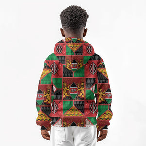 Kenya Christmas Kid Hoodie Patchwork Style