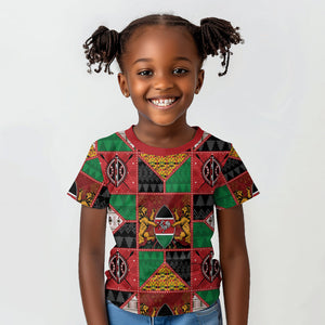 Kenya Christmas Kid T shirt Patchwork Style