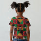 Kenya Christmas Kid T shirt Patchwork Style
