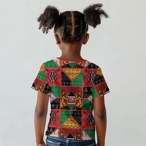 Kenya Christmas Kid T shirt Patchwork Style