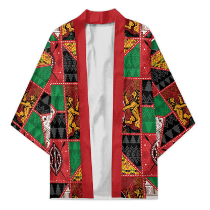 Kenya Christmas Kimono Patchwork Style