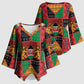 Kenya Christmas Kimono Sleeve Blouse Patchwork Style