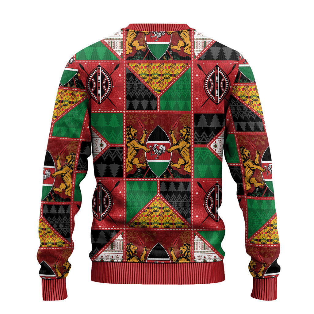 Kenya Christmas Ugly Christmas Sweater Patchwork Style