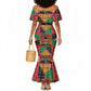 Kenya Christmas Mermaid Dress Patchwork Style