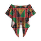 Kenya Christmas Off Shoulder Wrap Waist Top Patchwork Style