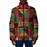 Kenya Christmas Padded Jacket Patchwork Style