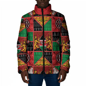 Kenya Christmas Padded Jacket Patchwork Style