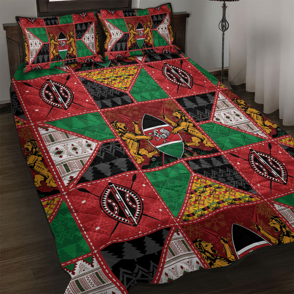 Kenya Christmas Quilt Bed Set Patchwork Style