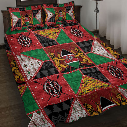 Kenya Christmas Quilt Bed Set Patchwork Style