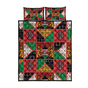 Kenya Christmas Quilt Bed Set Patchwork Style