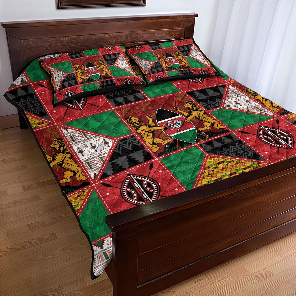 Kenya Christmas Quilt Bed Set Patchwork Style