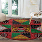 Kenya Christmas Round Carpet Patchwork Style