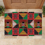 Kenya Christmas Rubber Doormat Patchwork Style