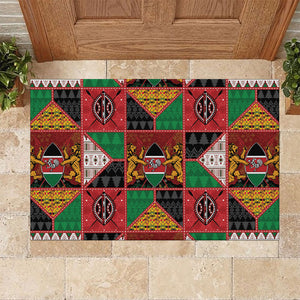 Kenya Christmas Rubber Doormat Patchwork Style