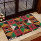 Kenya Christmas Rubber Doormat Patchwork Style